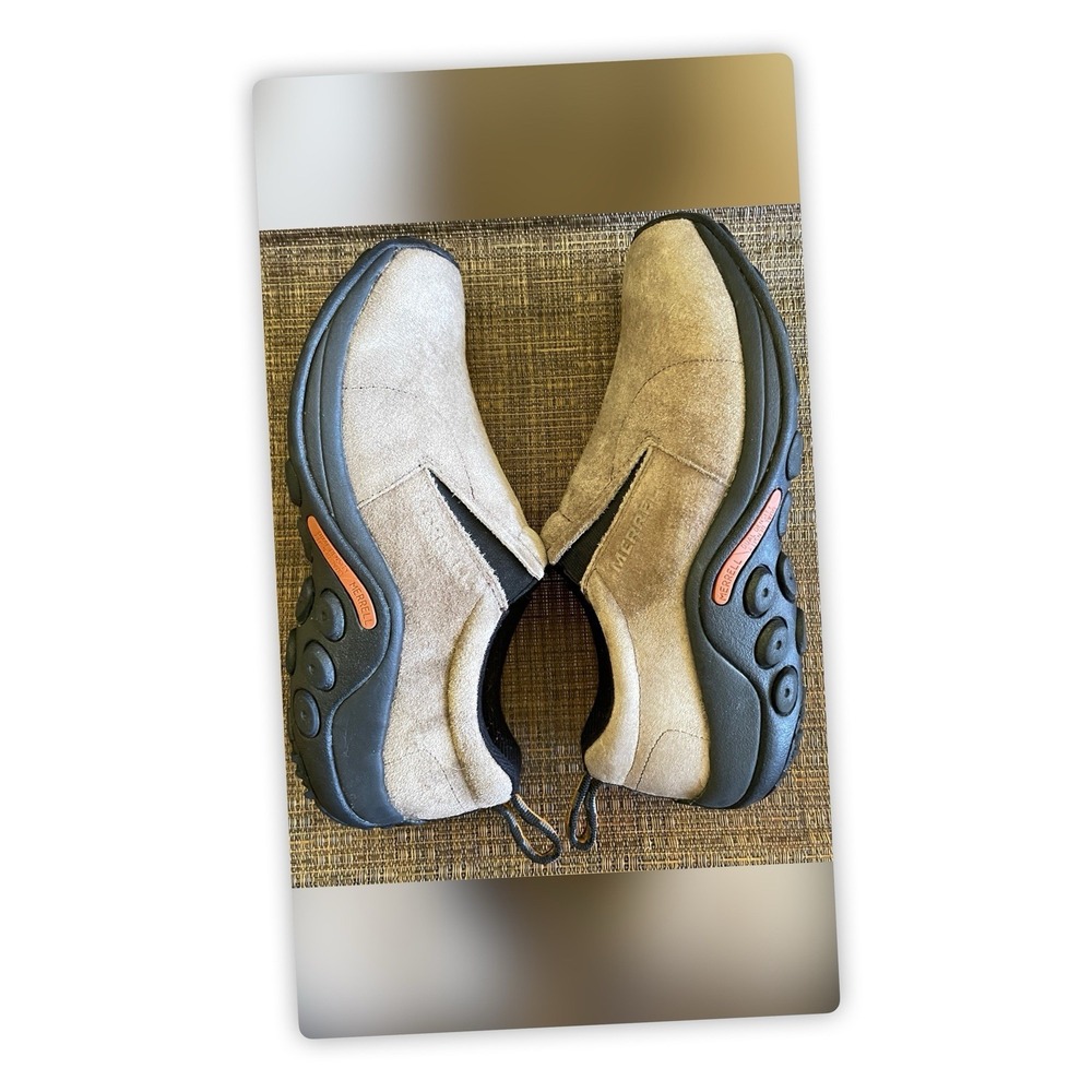 Mens Merrell Slip On jungle Moc suede sz 9.5W